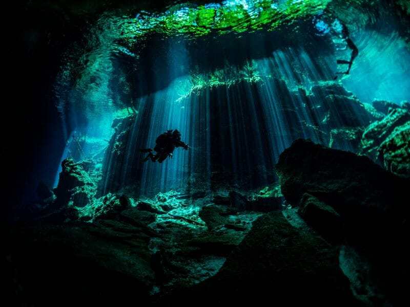 Cancun Cenote underwater