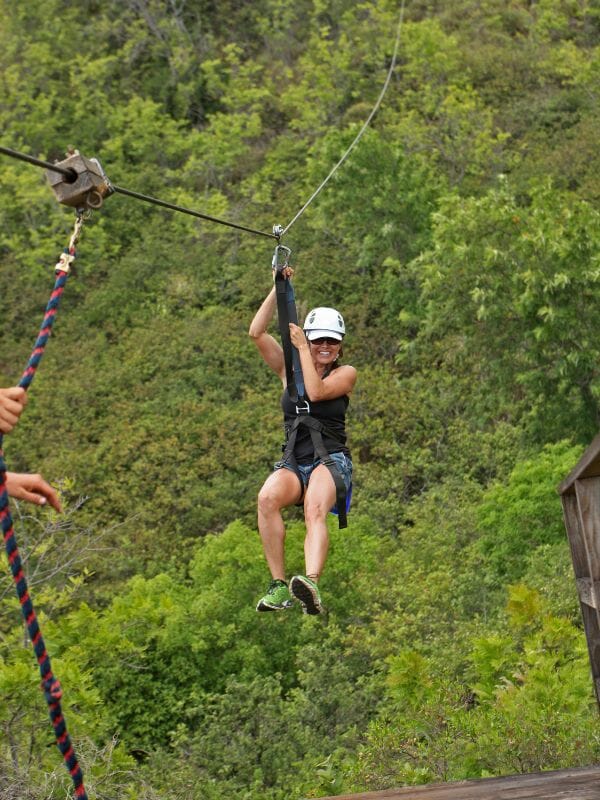 Extreme adventure zipline