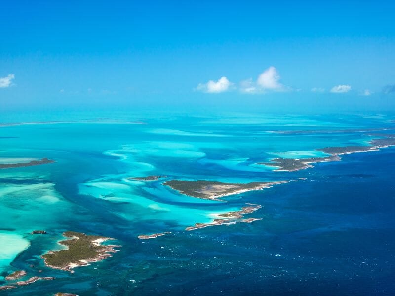Bahamas aerial view