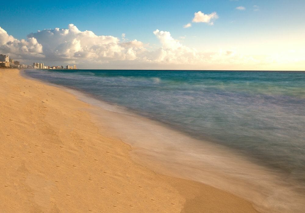Cancun Beach long exposure