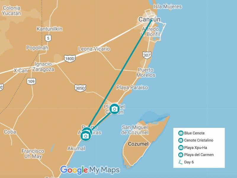 Playa del Carmen Cancun Itinerary