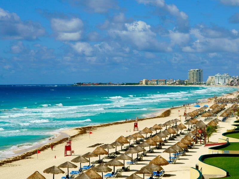 Cancun hotel beach