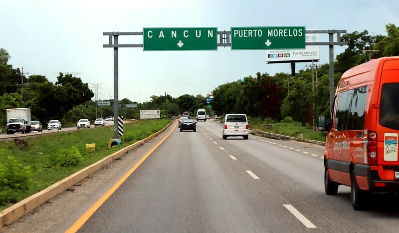 Cancun road signs