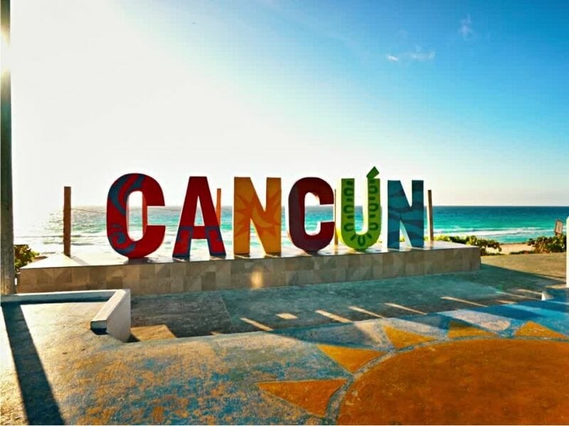 Cancun Sign in Playa Delfines
