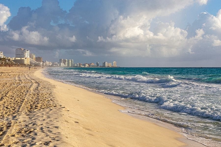 Cancun beach overview