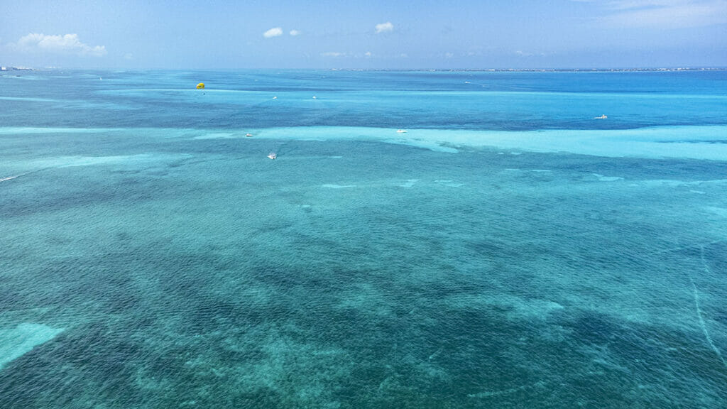 Cancun drone view 