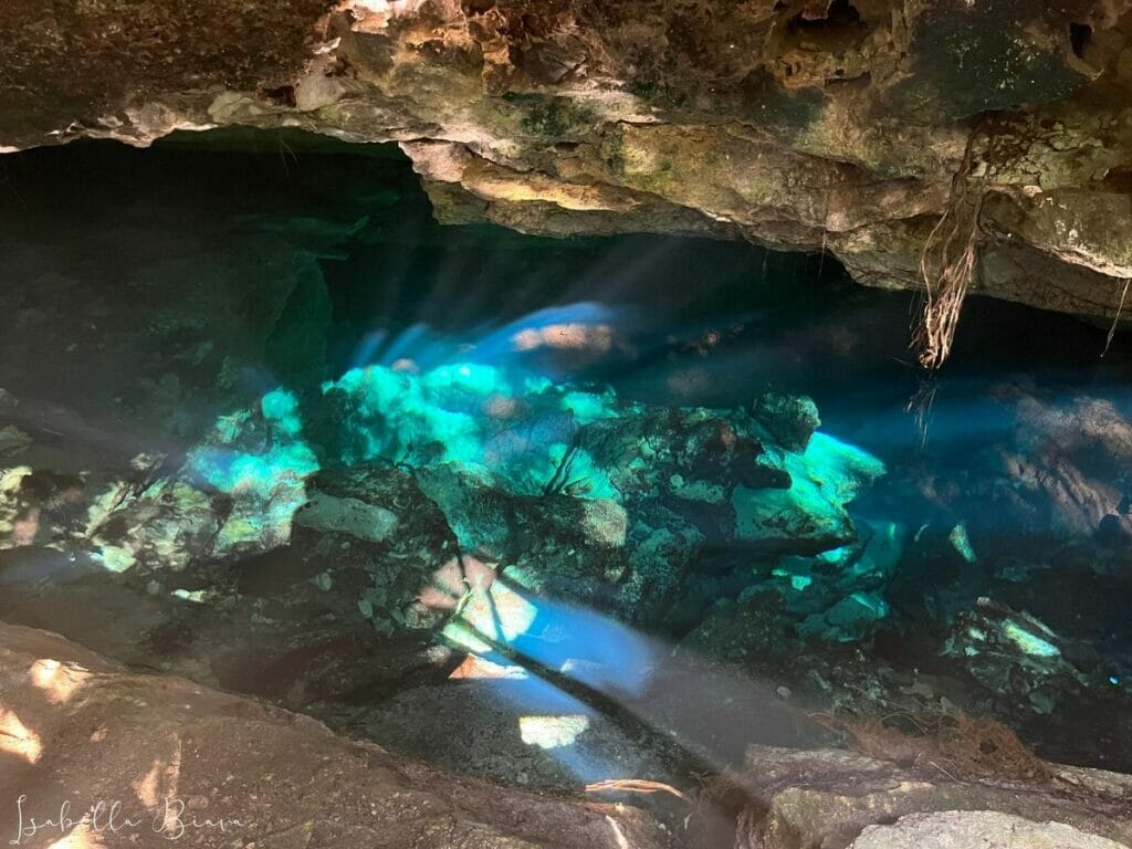 Underground cave cenote