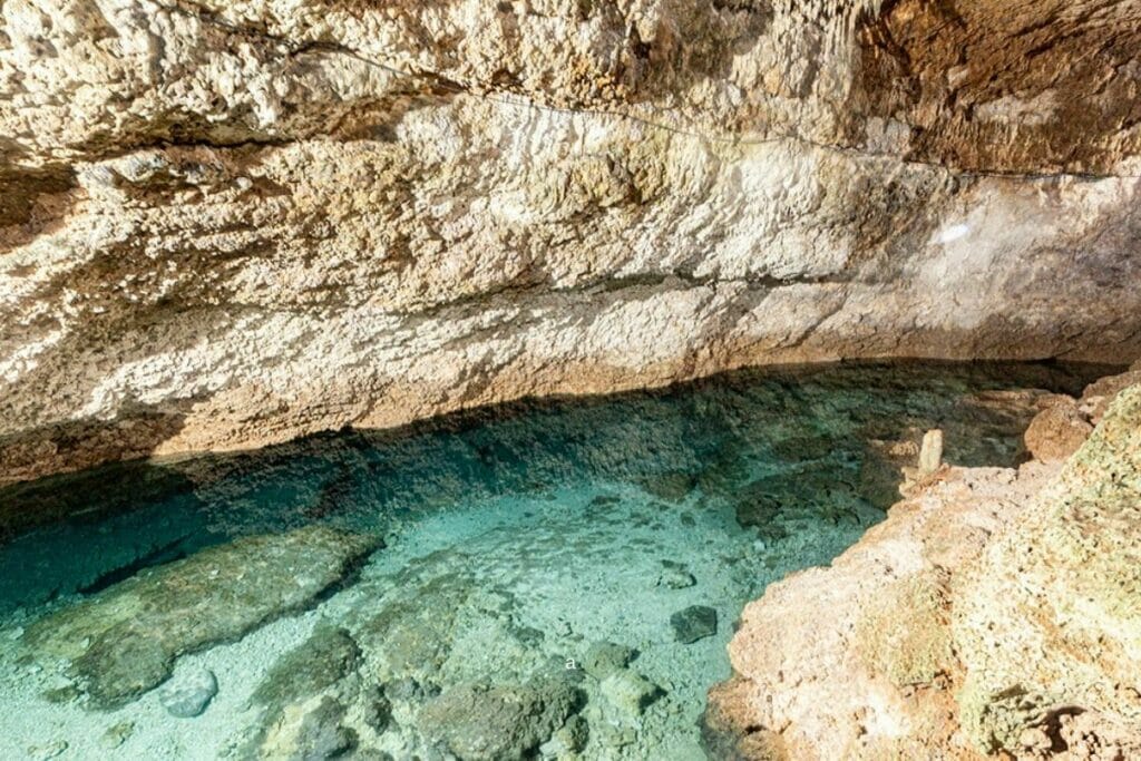_Choo ha cenote rocks and transparent water