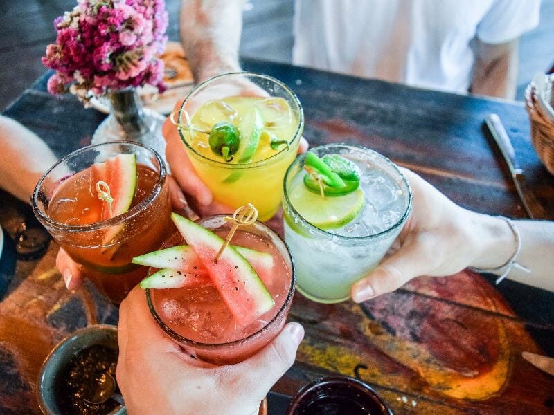 Drinks in Cancun