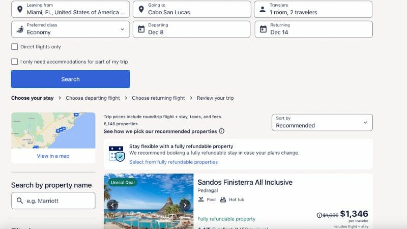 Expedia packages - cabo