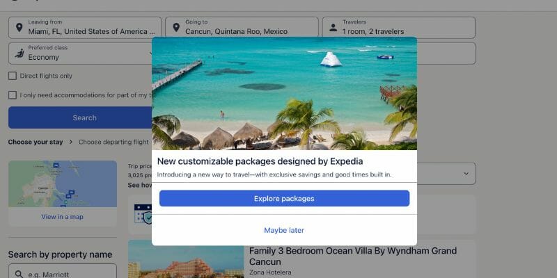 Expedia Packages - Cancun vs Cabo