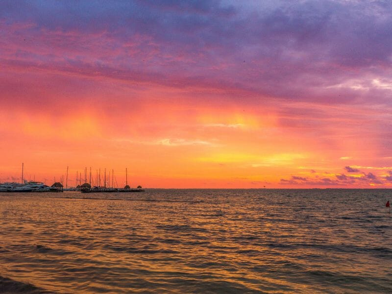 Sunrise on the ocean