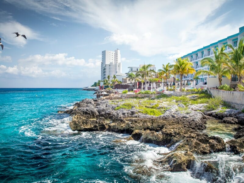 Coast of Cozumel Island, Mexico
