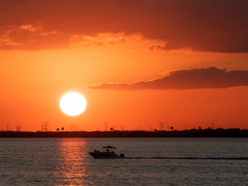 Sunset on Nichupte' Lagoon