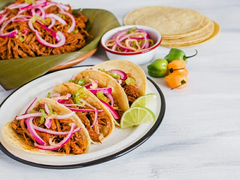traditional Yucatecan tacos