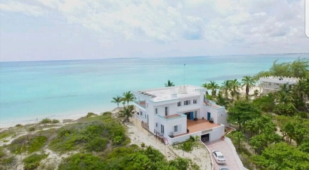 Villa Isla Blanca aerial overview