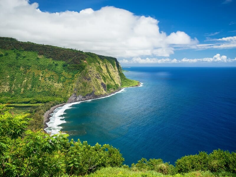 Waipio Valley view on Big Island Hawaii
