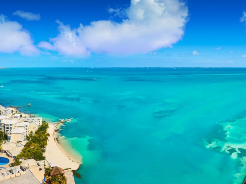 Cancun Aerial View hotel Zone