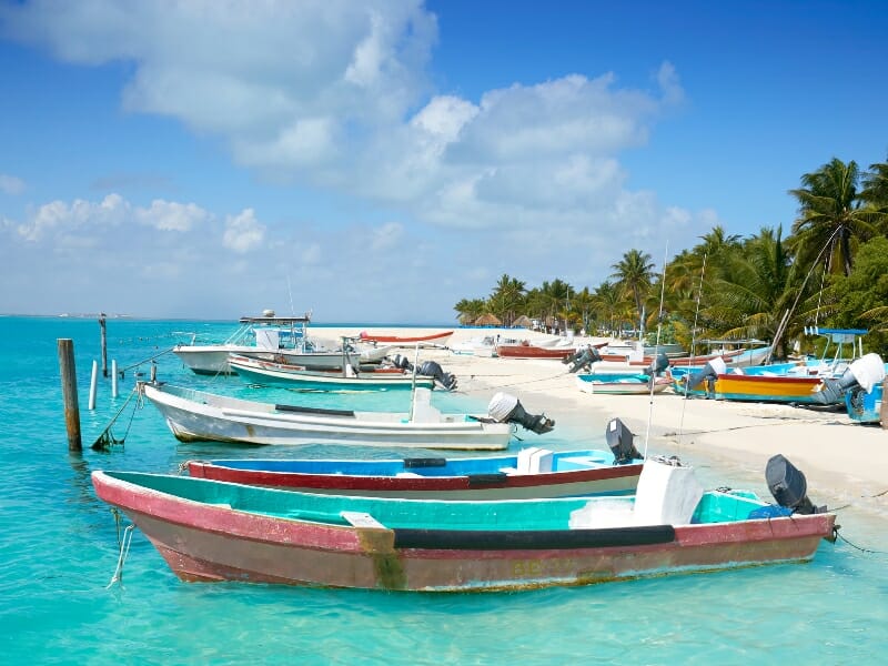 Isla Mujeres Caribbean beach