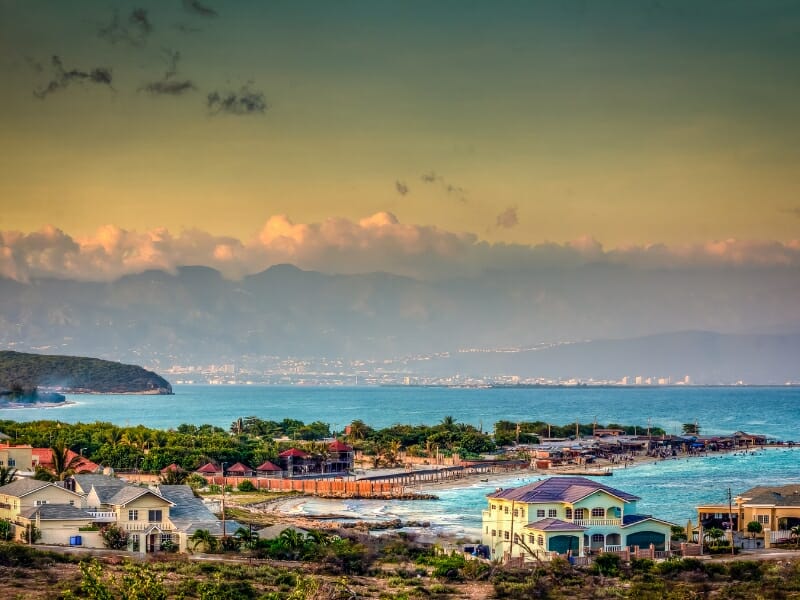 Jamaica aerial view