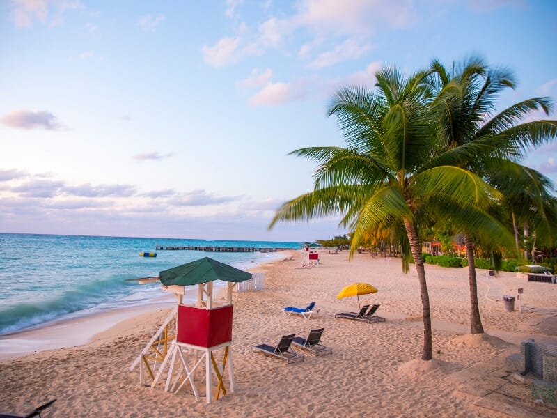 Jamaica beach sunset