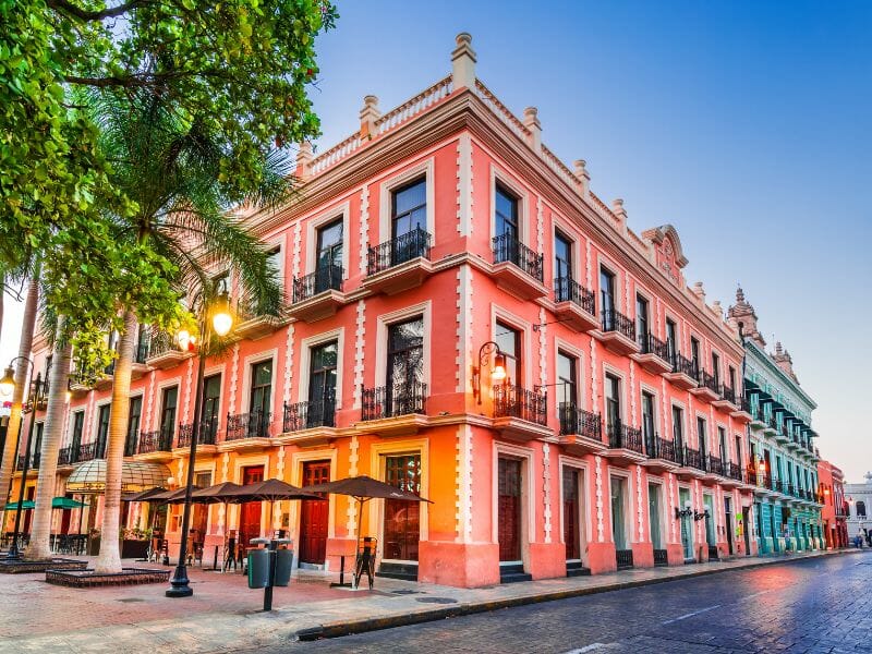 Merida colonial buildings