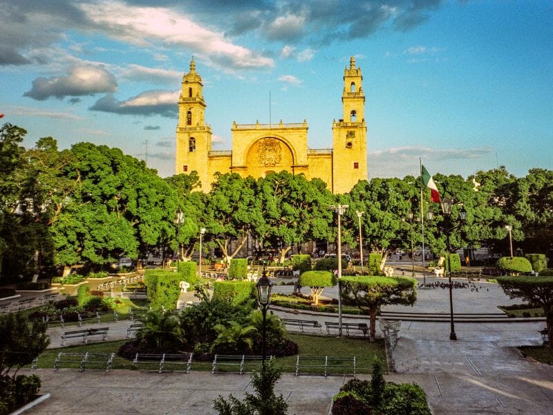 Merida Zocalo and Cathedral