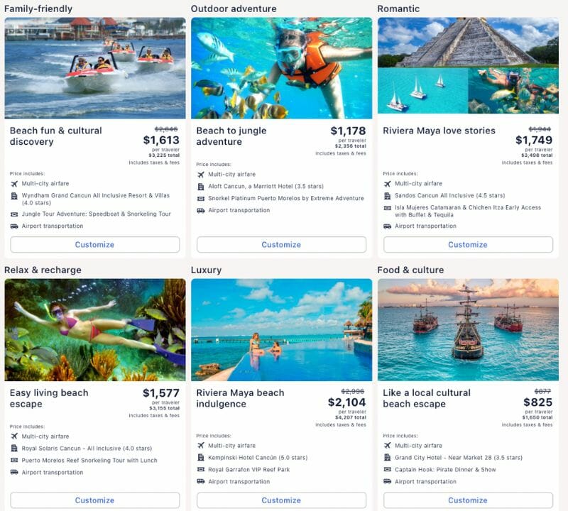 cancun packages