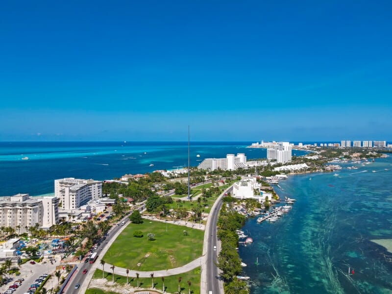 Cancun aerial view - Hotels Near Cancun Airport