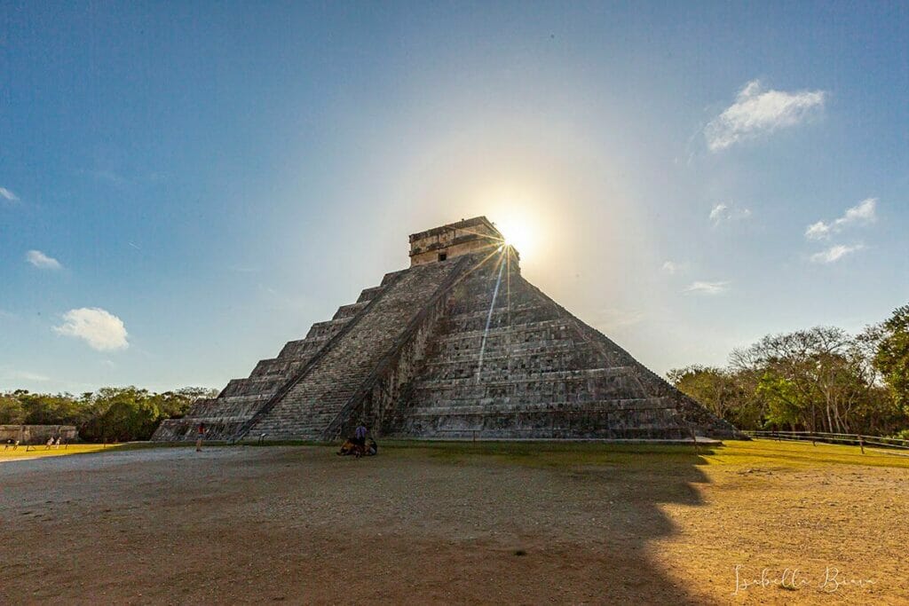 Chichen Itza Castillo at sunrise