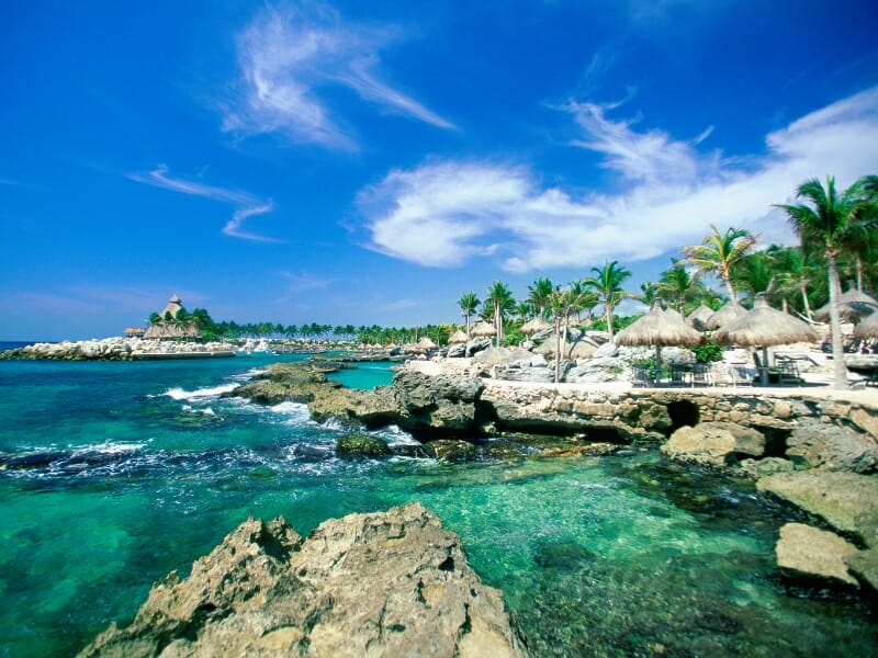 Xcaret lagoon
