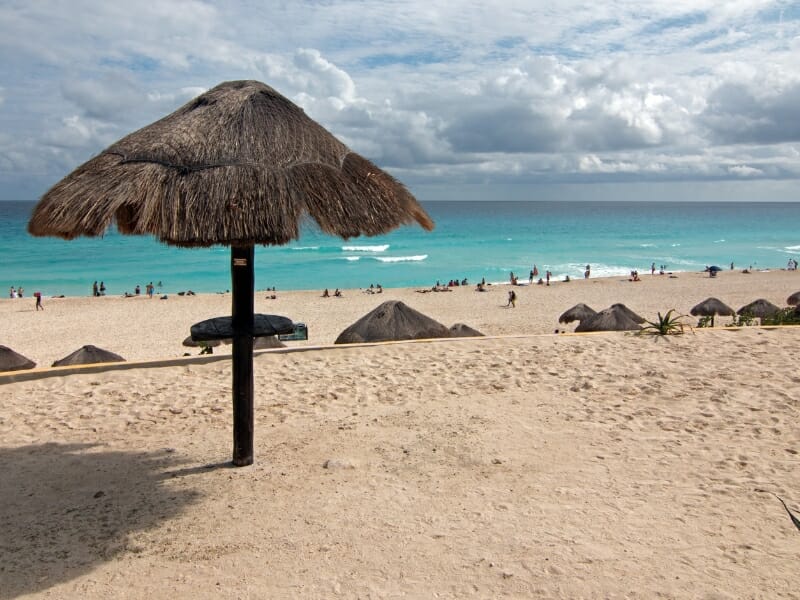 Playa Delfines public beach in Cancun