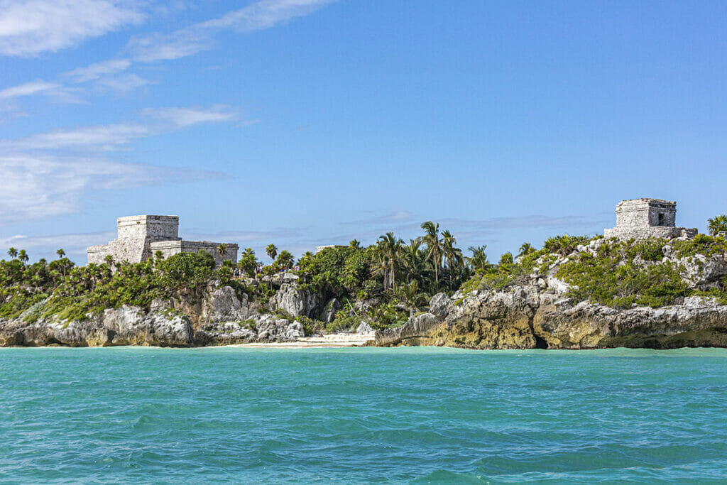 Tulum views from the boat