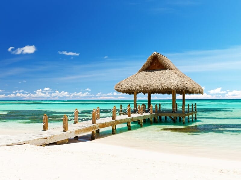 white sandy beach in Punta Cana