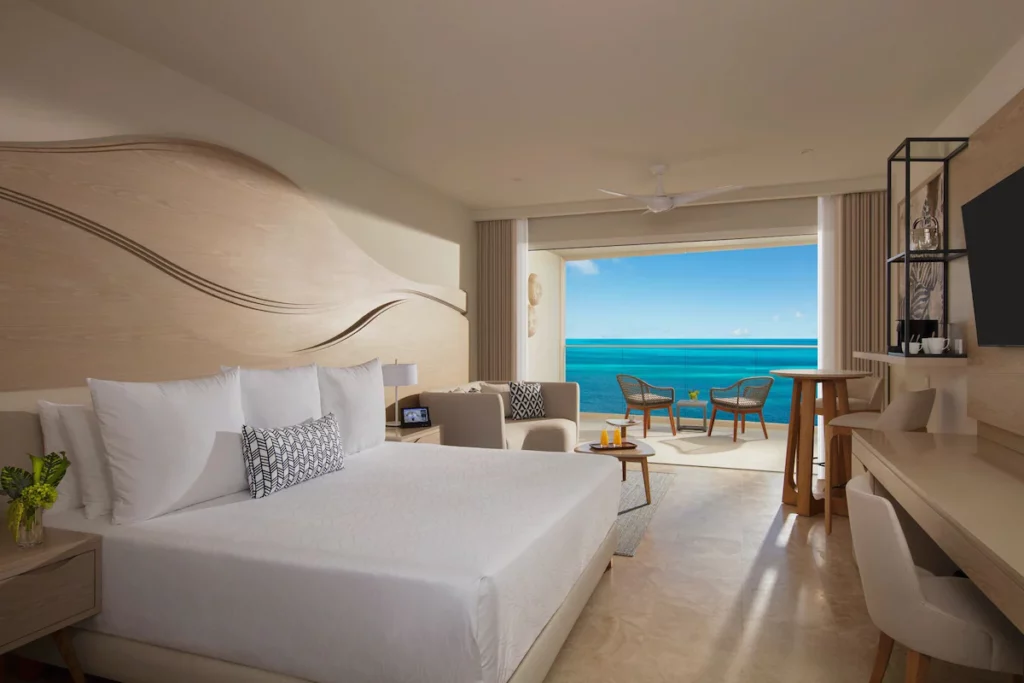 Breathless Cancun Soul Resort & Spa with balcony.