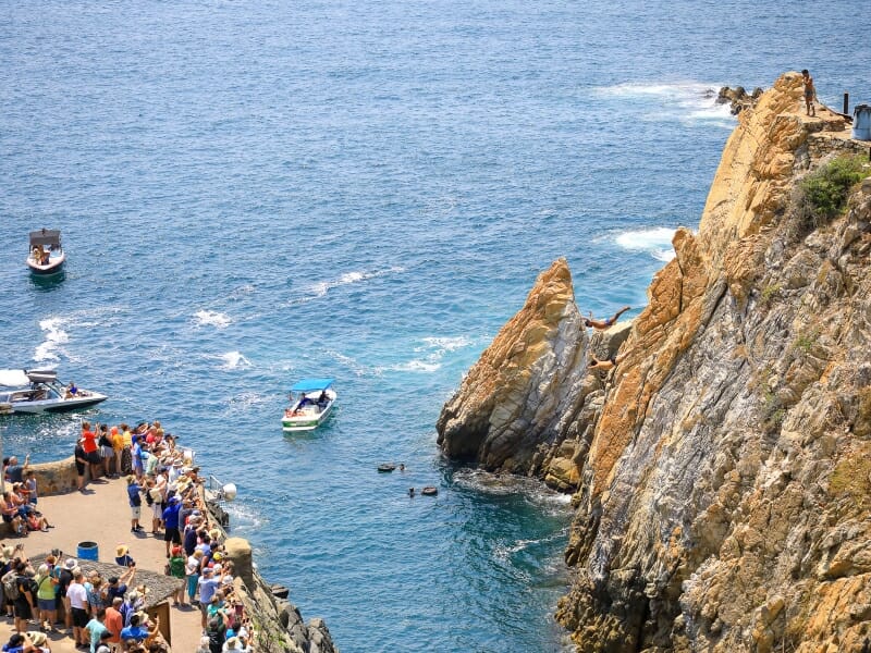 Cliff Divers in Acapulco, Mexico