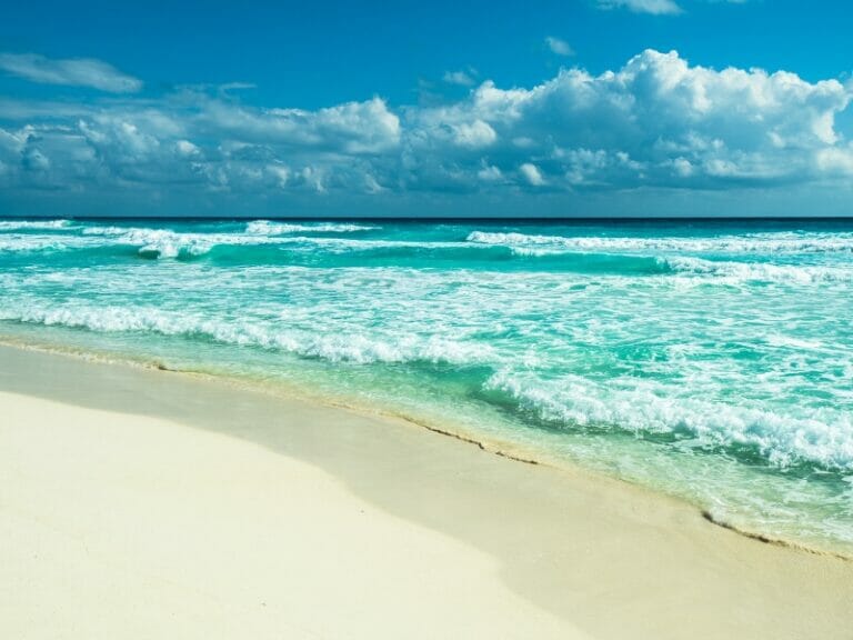 Cancun beach panorama
