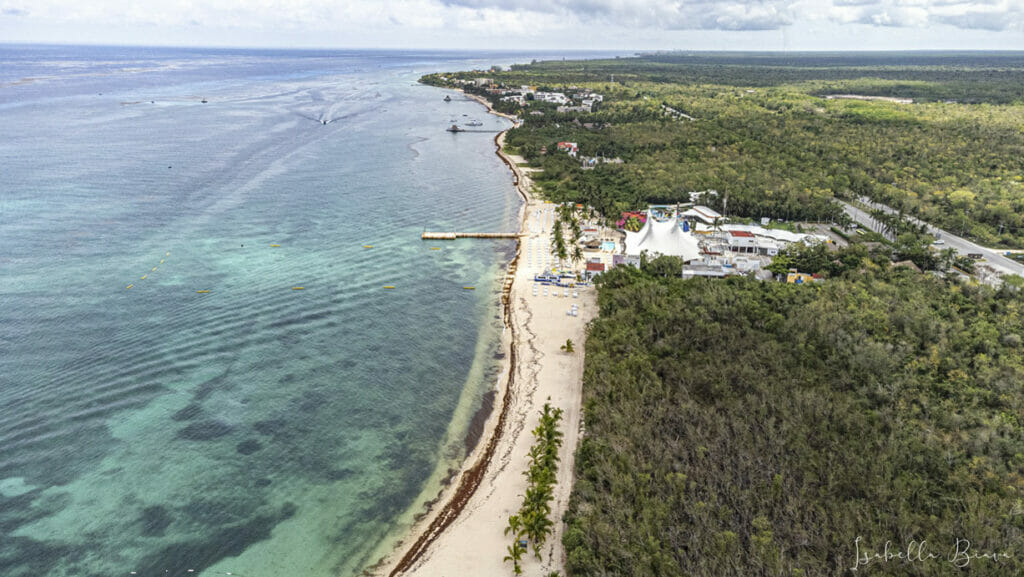 Cozumel aerial view