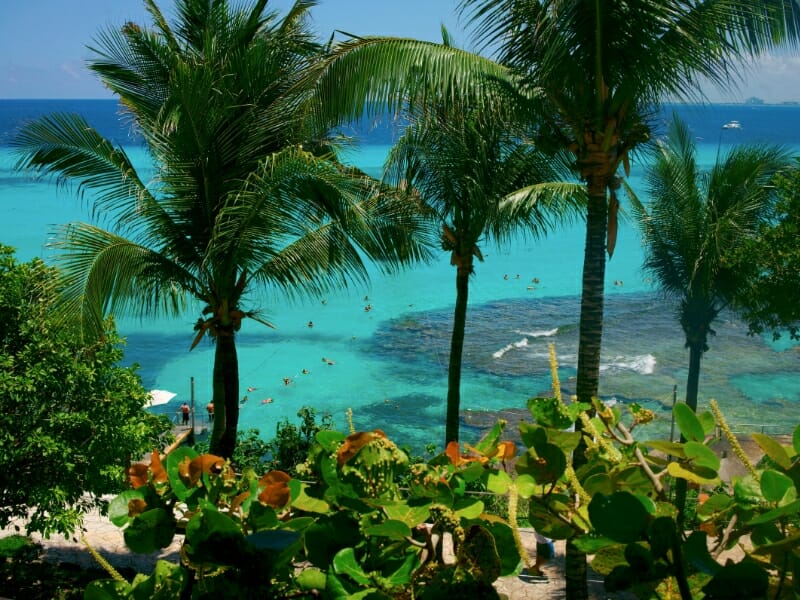 Isla Mujeres aerial view