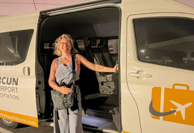 Cancun airport transportation shuttle and me