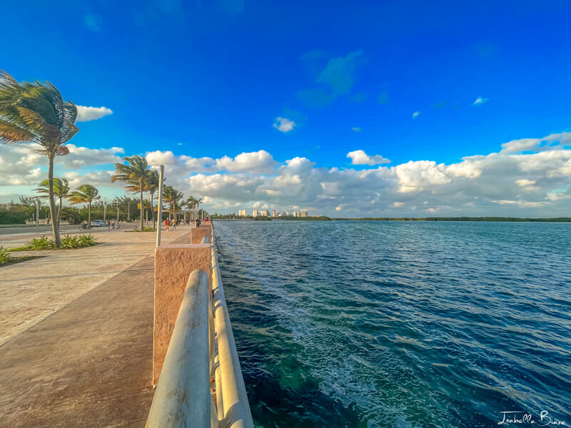Malecon tajamar and nichupte lagoon