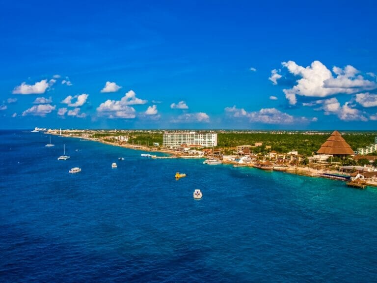 The coast of Cozumel, Mexico