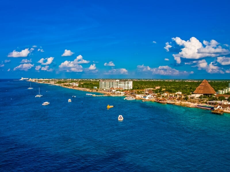 The coast of Cozumel, Mexico