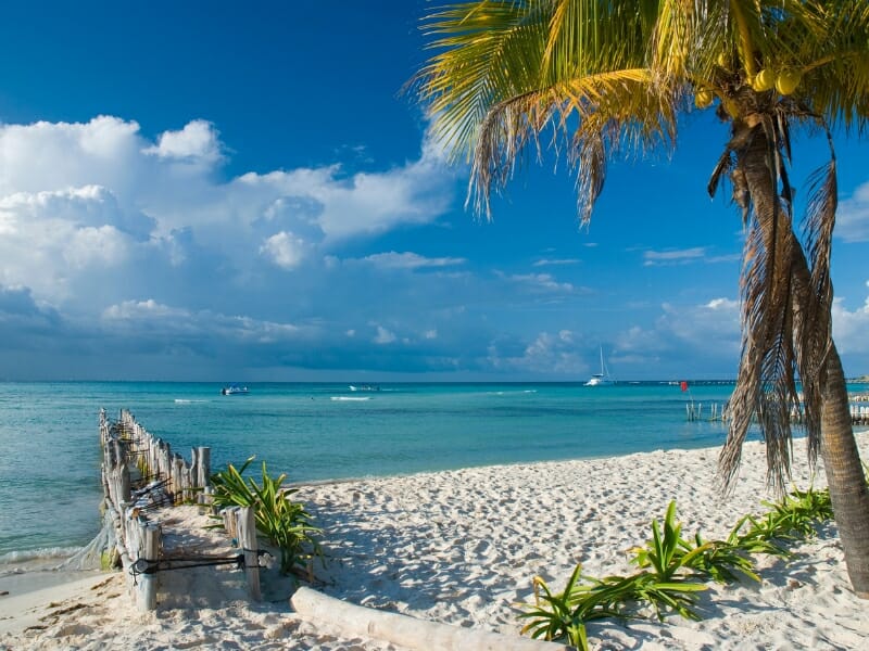 White sand beach, Isla Mujeres