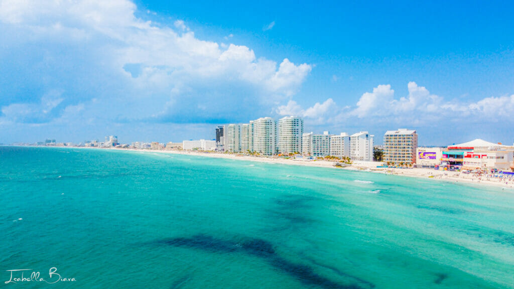 Cancun beach distance