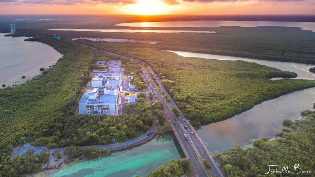 Punta Nizuc Sunset - Drone view taken by me