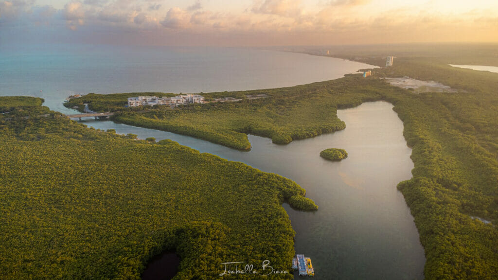 Punta Nizuc on a sunset.