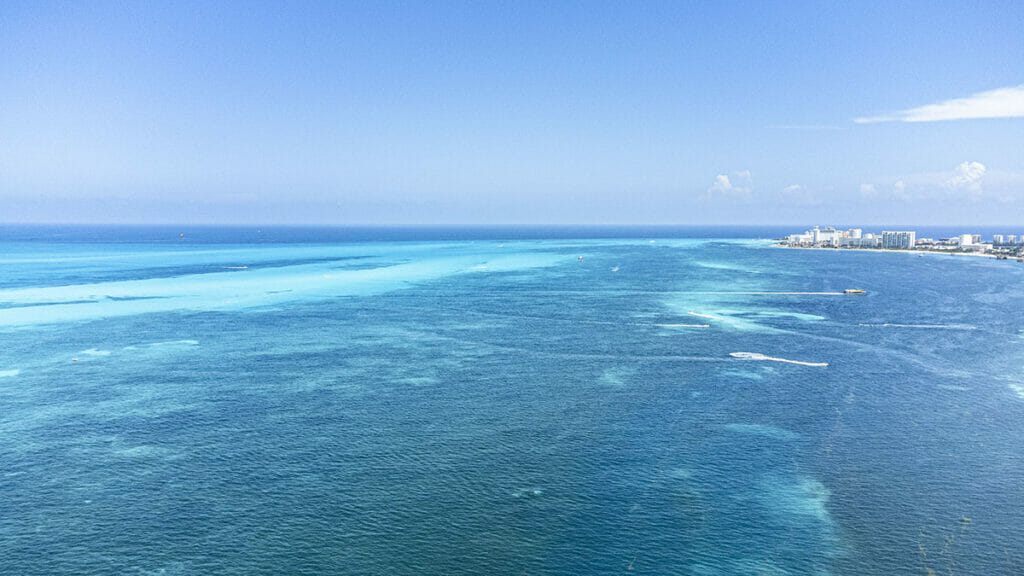 Cancun blue sea