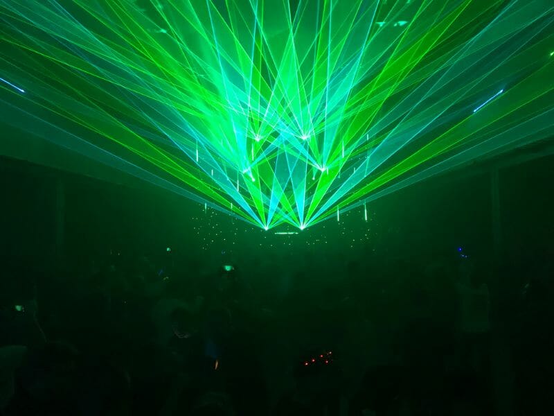 Light effects in disco