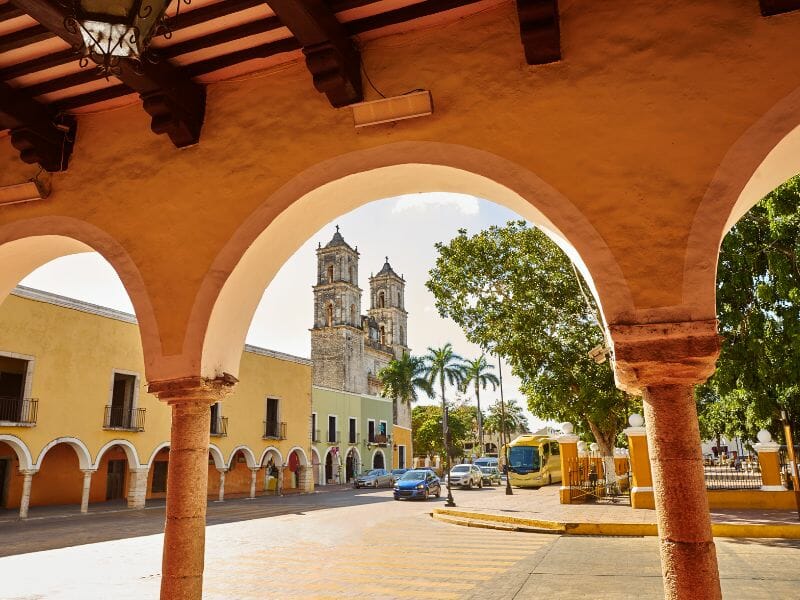 View o san Gervasio church in Valladolid